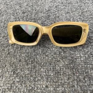 Von Zipper FIFTY Beige Retro Sunglasses Black Lenses Y2K
